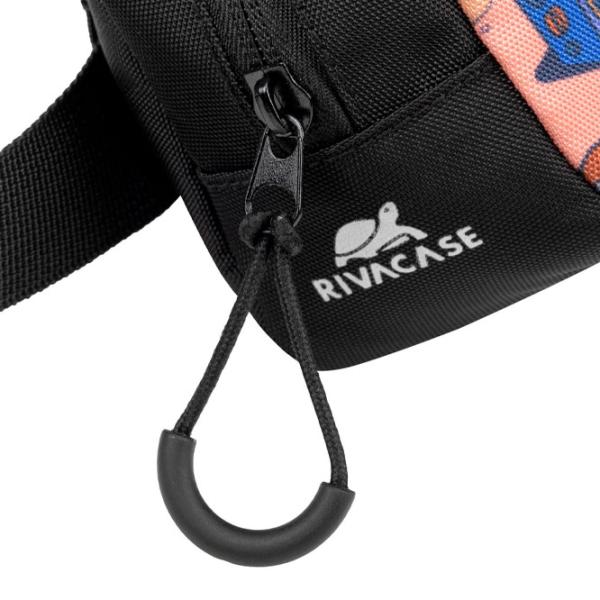 Geanta de talie RivaCase 5410 Waist Print Skaters Black photo 14
