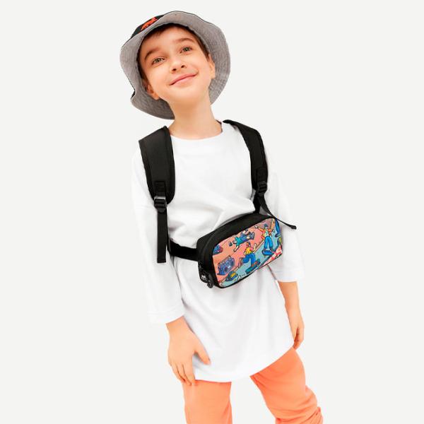 Geanta de talie RivaCase 5410 Waist Print Skaters Black photo 18