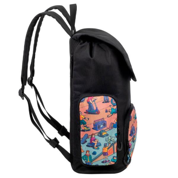 Rucsac RivaCase 5425 Urban Skaters Black/ 15 l photo 3 Rucsac RivaCase 5425 Urban Skaters Black/ 15 l photo 3