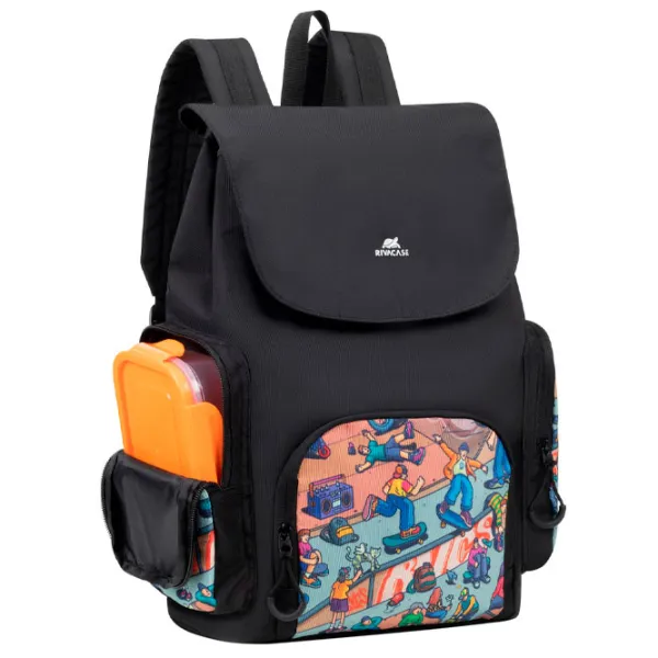 Rucsac RivaCase 5425 Urban Skaters Black/ 15 l photo 7 Rucsac RivaCase 5425 Urban Skaters Black/ 15 l photo 7