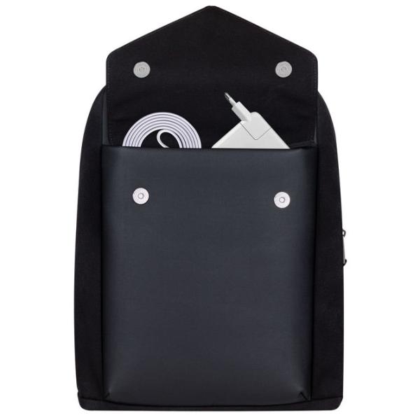 Rucsac pentru laptop RivaCase Canvas Urban 14"/ Gray Black photo 3