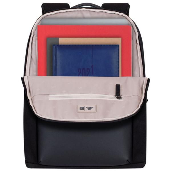 Rucsac pentru laptop RivaCase Canvas Urban 14"/ Gray Black photo 6