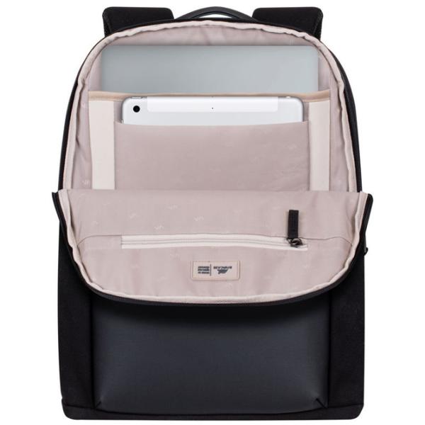 Rucsac pentru laptop RivaCase Canvas Urban 14"/ Gray Black photo 7