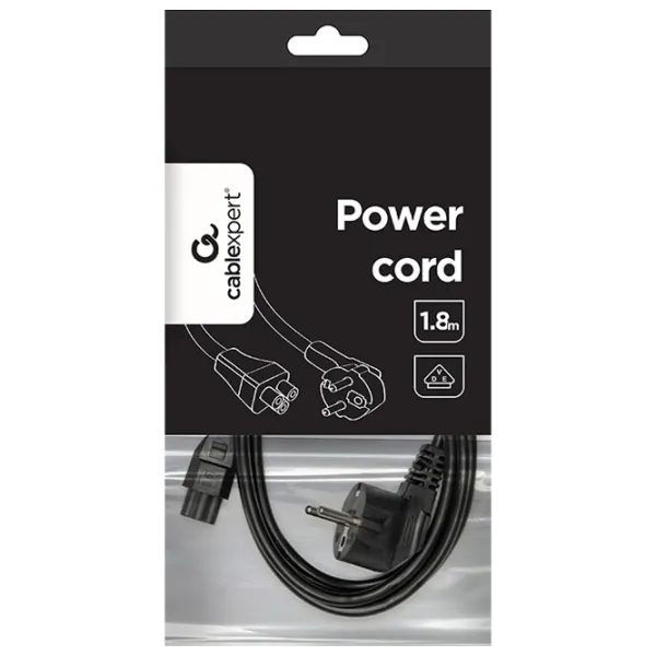 Кабель питания Cablexpert Shuko + C5 1.8 м/ Черный photo 4