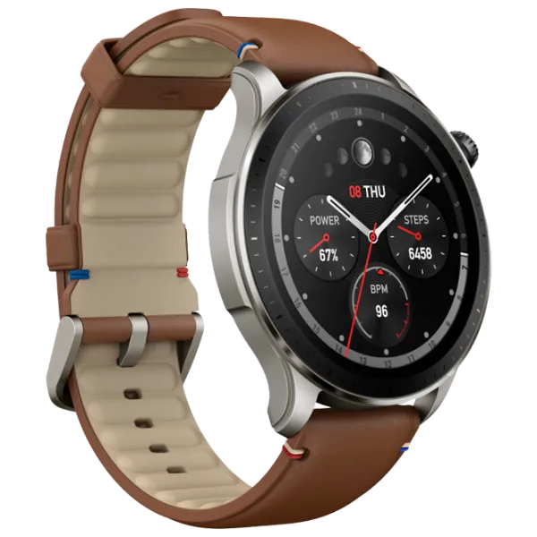 Умные часы Amazfit GTR 4 1.43"/ W2166EU3N/ Серебристый Коричневый photo 2 Умные часы Amazfit GTR 4 1.43"/ W2166EU3N/ Серебристый Коричневый photo 2