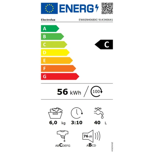 Mașină de spălat Electrolux EW6SN406BXI 6 kg / 1000 rpm / Black photo 6