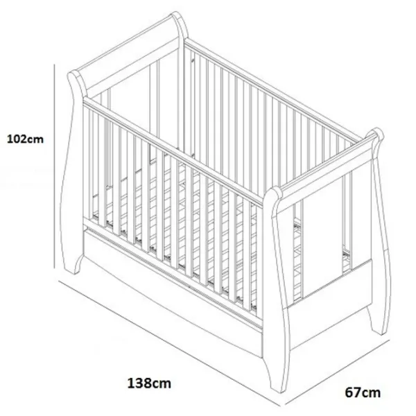 Детская кровать Tutti Bambini Katie (2111139/ 50) 0 месяцев - 4 года/ Коричневый photo 5 Детская кровать Tutti Bambini Katie (2111139/ 50) 0 месяцев - 4 года/ Коричневый photo 5