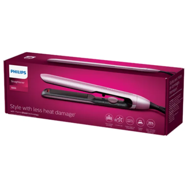 Placă de îndreptat părul Philips BHS530/ 00 Metalic Pink photo 8