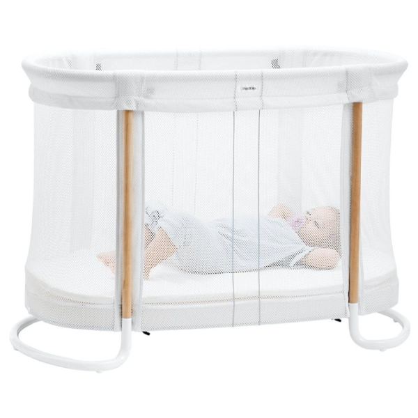 Pat pentru copii BabyBjorn Mesh (085021A) 0 luni - 2 ani/ White photo 2