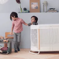 Детская кровать BabyBjorn Mesh (085021A) 0 месяцев - 2 года/ Белый photo 4