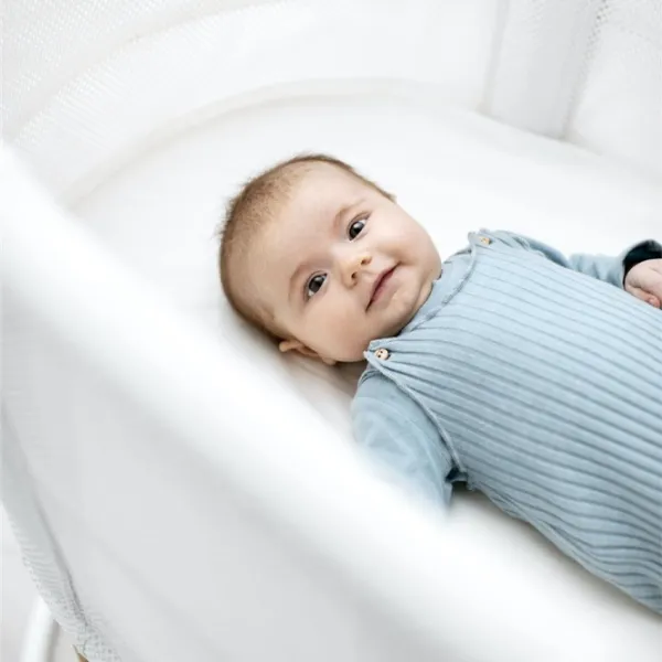 Pat pentru copii BabyBjorn Mesh (085021A) 0 luni - 2 ani/ White photo 5