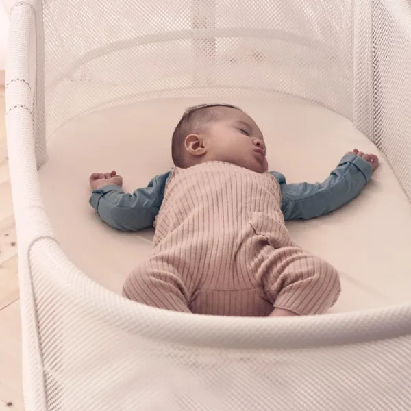 Pat pentru copii BabyBjorn Mesh (085021A) 0 luni - 2 ani/ White photo 6