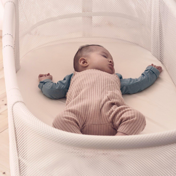 Pat pentru copii BabyBjorn Mesh (085021A) 0 luni - 2 ani/ White photo 6