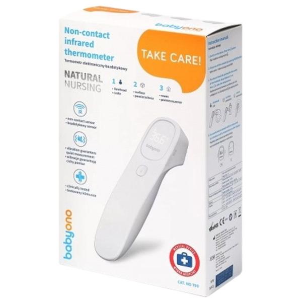 Termometru pentru copii cu infraroșii BabyOno 0790 Diferite suprafețe/ White photo 4