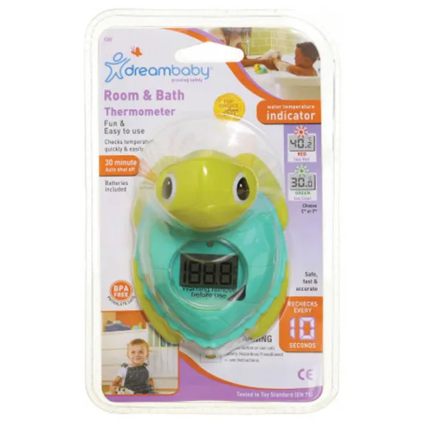Termometru pentru copii electronic DreamBaby G361 Temperatura apei, camerei/ Yellow photo 4
