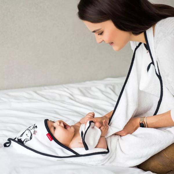 Детское полотенце BabyOno 0343/ 01 85 x 85 см/ Бамбук/ Белый photo 4