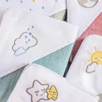 Детское полотенце BabyOno 0141/ 10 76 x 76 см/ Хлопок/ Розовый photo 5