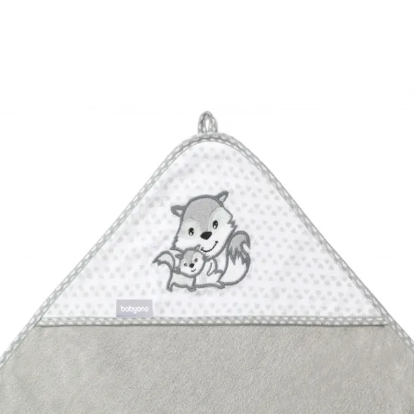 Детское полотенце BabyOno 0345/ 03 100 x 100 см/ Бамбук/ Серый photo 2