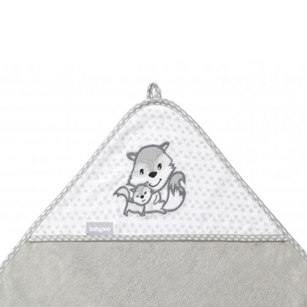 Детское полотенце BabyOno 0345/ 03 100 x 100 см/ Бамбук/ Серый photo 2