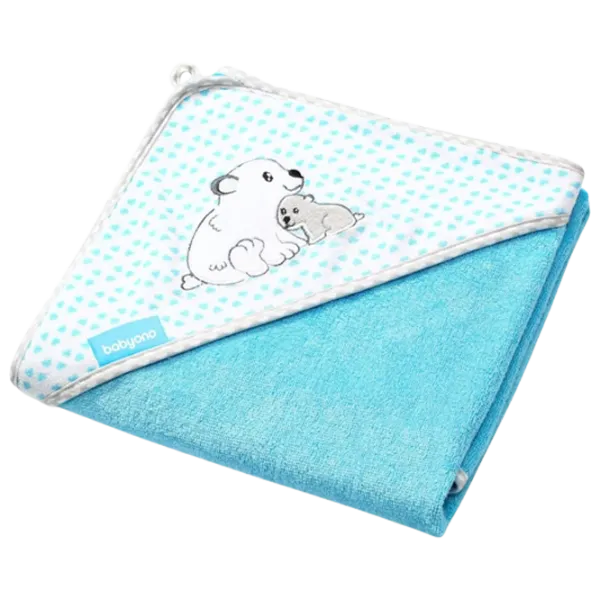 Детское полотенце BabyOno 0346/ 02 100 x 100 см/ Бамбук/ Синий photo 2