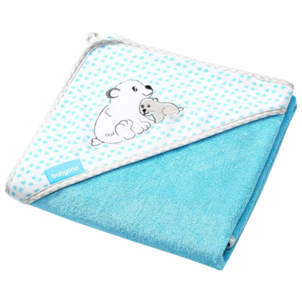 Детское полотенце BabyOno 0346/ 02 100 x 100 см/ Бамбук/ Синий photo 2