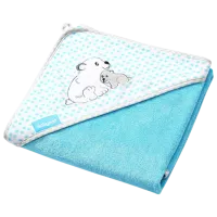 Prosop pentru bebeluși BabyOno 0346/ 02 100 x 100 cm/ Bambus/ Blue photo 2