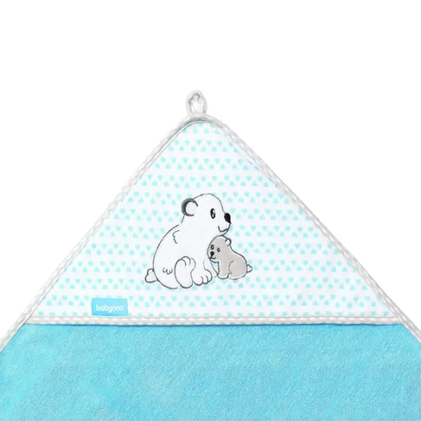 Детское полотенце BabyOno 0346/ 02 100 x 100 см/ Бамбук/ Синий photo 4