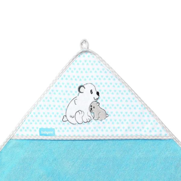 Детское полотенце BabyOno 0346/ 02 100 x 100 см/ Бамбук/ Синий photo 4