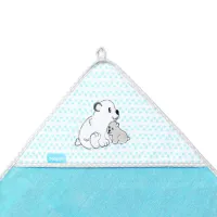 Prosop pentru bebeluși BabyOno 0346/ 02 100 x 100 cm/ Bambus/ Blue photo 4