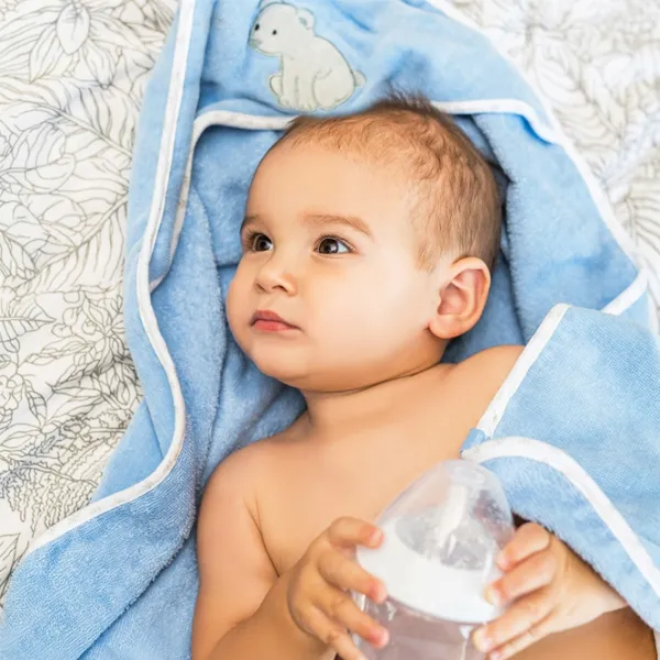 Детское полотенце BabyOno 0540/ 04 100 x 100 см/ Хлопок/ Синий photo 2