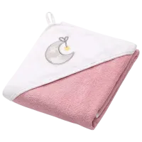 Prosop pentru bebeluși BabyOno 0142/ 10 100 x 100 cm/ Cotton/ Pink photo 2
