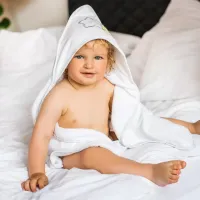 Детское полотенце BabyOno 0141/ 07 76 x 76 см/ Хлопок/ Белый photo 2
