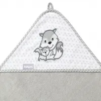 Prosop pentru bebeluși BabyOno 0346/ 03 100 x 100 cm/ Bumbac/ Gray photo 2