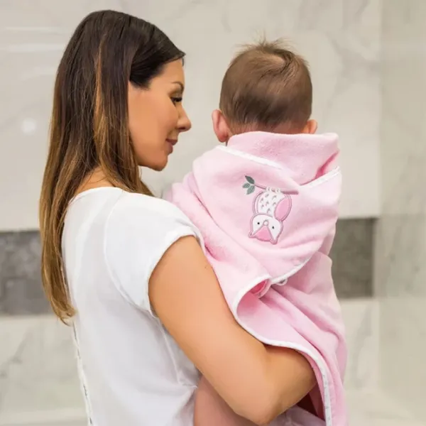 Детское полотенце BabyOno 0540/ 03 100 x 100 см/ Хлопок/ Розовый photo 2