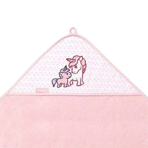 Детское полотенце BabyOno 0346/ 01 100 x 100 см/ Бамбук/ Розовый photo 4