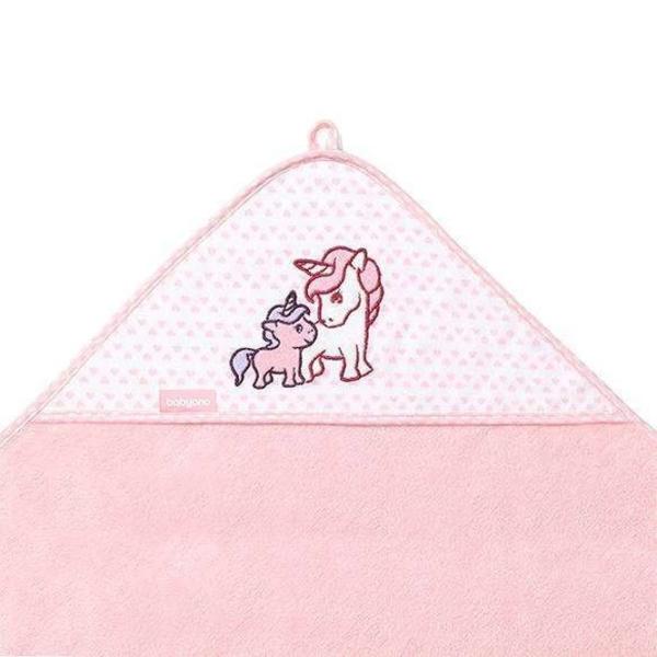 Детское полотенце BabyOno 0346/ 01 100 x 100 см/ Бамбук/ Розовый photo 4
