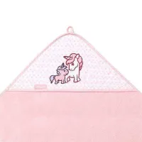 Prosop pentru bebeluși BabyOno 0346/ 01 100 x 100 cm/ Bambus/ Pink photo 4