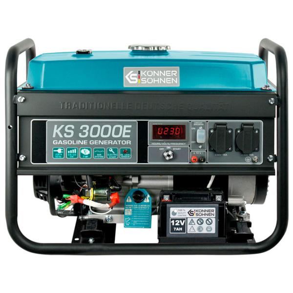 Генератор Könner & Söhnen KS 3000E 230 В Бензин/ 2.6 кВт photo 2