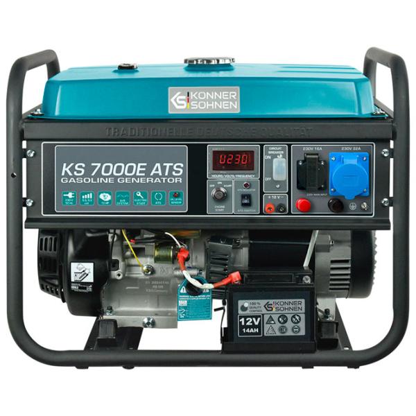 Генератор Könner & Söhnen KS 7000E 230 В Бензин / 5 кВт photo 2
