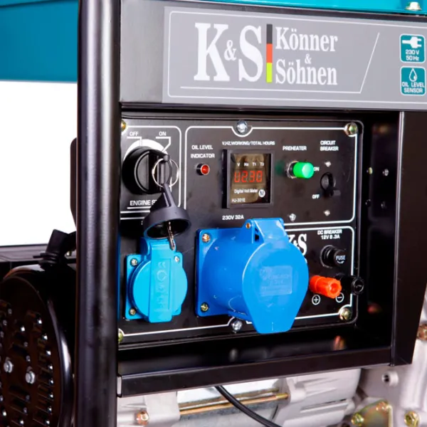 Генератор Könner & Söhnen KS 6102HDE 220 В Дизель/ 5 кВт photo 8