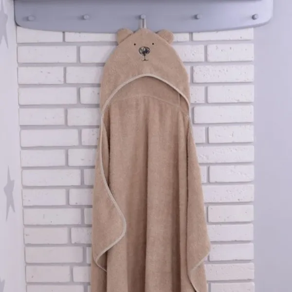 Детское полотенце Veres Bear 80 x 120 см/ Хлопок/ Слоновая кость photo 5