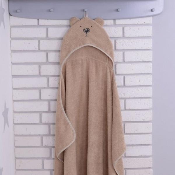 Детское полотенце Veres Bear 80 x 120 см/ Хлопок/ Слоновая кость photo 5