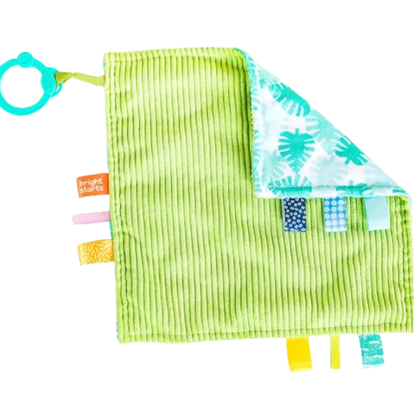 Paturica vesela Bright Starts Little Taggies cu model tropical 30 x 30 см/ Текстиль photo 3