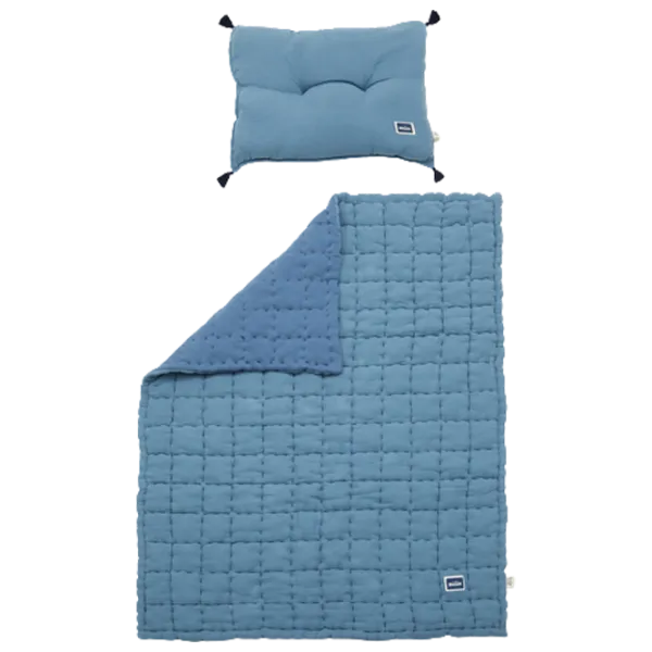 Set La Millou Biscuit Bumbac/ Navy photo 2 Set La Millou Biscuit Bumbac/ Navy photo 2