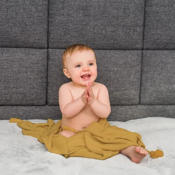 Plapuma tricotaj din bambus BabyOno Mustard 0546/03 75 x 100 см/ Бамбук photo 3 Plapuma tricotaj din bambus BabyOno Mustard 0546/03 75 x 100 см/ Бамбук photo 3