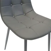Scaun de bucătărie DecoPrim M-01-3 X85 Piele artificială/ Gray photo 5
