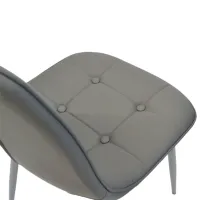 Scaun de bucătărie DecoPrim M-01-3 X85 Piele artificială/ Gray photo 7