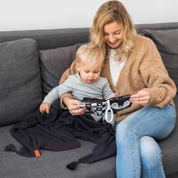 Plapuma tricotaj din bambus BabyOno Black 0546/01 75 x 100 см/ Бамбук photo 2