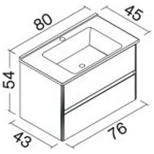 Mobila de baie ORKA Duden Stone 80 (06064) Venato Настенная/ MDF/ Black photo 3 Mobila de baie ORKA Duden Stone 80 (06064) Venato Настенная/ MDF/ Black photo 3