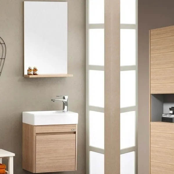 Mobila de baie ORKA Duden 45 Odeon MESE (06087) white Настенная/ MDF/ Белый дуб photo 2